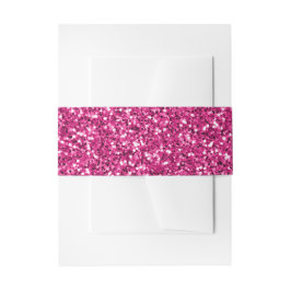 Verliefd Roze Glitter Uitnodigingen Wikkel