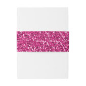 Verliefd Roze Glitter Uitnodigingen Wikkel (Achterkant Voorbeeld)