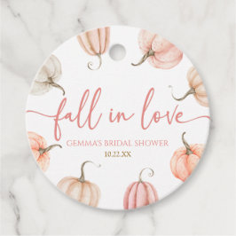 Verliefd Roze Pompoen Bruiloft Bedankjes Labels