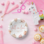 Verliefd Roze Pompoen Bruiloft Papieren Kommen (Feest)