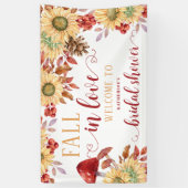 Verliefd Rustieke Bloemige Bruiloft Feestelijke Be Spandoek (Verticaal)