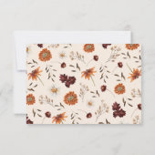 Verliefd Rustieke Bruidsdouche Bedankkaart (Achterkant)