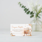 Verliefd worden Autumn Baby shower Luier Raffle Informatiekaartje (Staand voorkant)