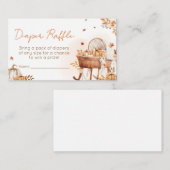 Verliefd worden Autumn Baby shower Luier Raffle Informatiekaartje (Voorkant / Achterkant)