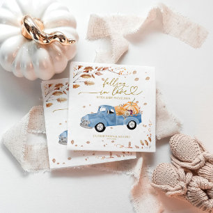 Verliefd Worden Baby Shower in de Herfst Servet