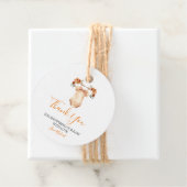 Verliefd worden Bloemen Babykleding Baby shower Bedankjes Labels (In situ)