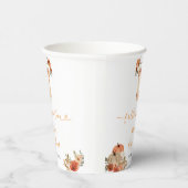 Verliefd worden Bloemen Babykleding Baby shower Papieren Bekers (Rechts)