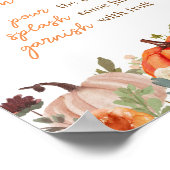 verliefd worden bloemenpompoen mam osa bar poster (Hoek)