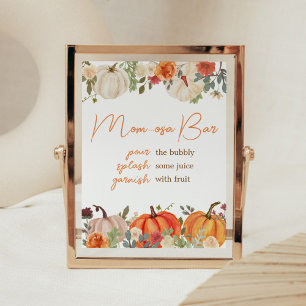 verliefd worden bloemenpompoen mam osa bar poster