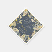 Verliefd worden boho bloemrijke herfst chic bruids servet (Hoek)