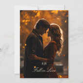 Verliefd worden Bos Foto Save The Date (Achterkant)