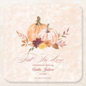 verliefd worden bruidsborrel bruidsborrel kartonnen onderzetters (Voorkant)