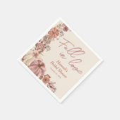 Verliefd Worden Bruidsfeestje met Pompoen Thema Servet (Hoek)