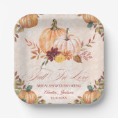 verliefd worden bruidsuitnodiging bruidsuitnodigin papieren bordje (Voorkant)