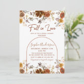 Verliefd worden Elegante Bruiloft met bloemmotief Kaart (Staand voorkant)