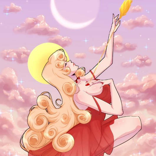 verliefd worden - goudfolie print