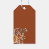 Verliefd worden Herfst Bloemige Romantiek Bruidsme Cadeaulabel (Achterkant)