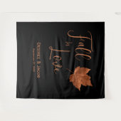 Verliefd worden Herfst Koper Zwarte Rustieke Achte Wandkleed (Voorkant (horizontaal))