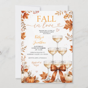 Verliefd worden Herfst Verlovingsfeest Kaart