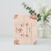 Verliefd worden herfst verlovingsfeest uitnodiging (Staand voorkant)