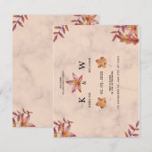 Verliefd worden herfst verlovingsfeest uitnodiging (Voorkant / Achterkant)