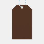 Verliefd worden Houten Rustieke Bruidsdouche Cadeaulabel (Achterkant)