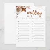 Verliefd worden | Huwelijk A-Z Bruidsmeisjesfeest Kaart (Voorkant / Achterkant)