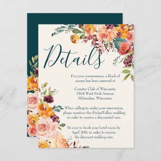 Verliefd worden informatiekaartje (Voorkant / Achterkant)