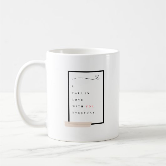 Verliefd worden koffiemok (Links)