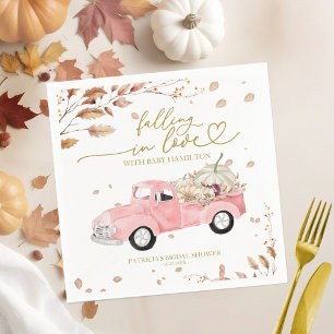 Verliefd Worden Meisje Baby Shower Servet
