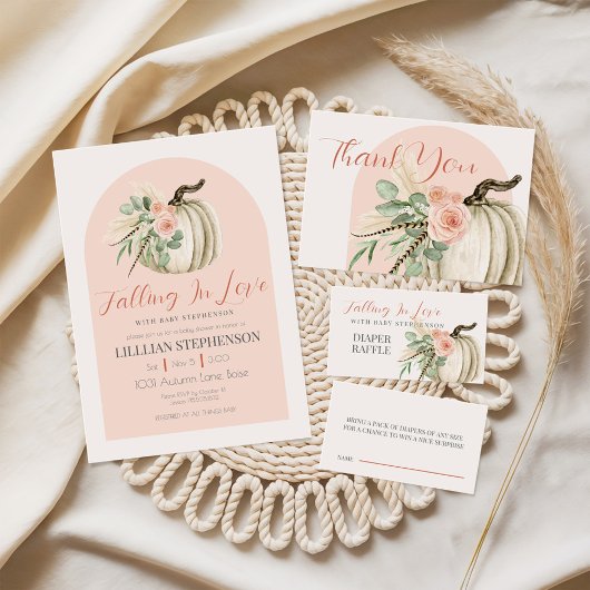 Verliefd worden op Baby Autumn Diaper Raffle Informatiekaartje