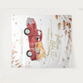 Verliefd worden op Baby shower achtergrond Wandkleed (Voorkant (horizontaal))