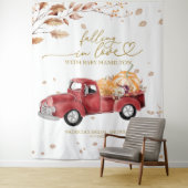 Verliefd worden op Baby shower achtergrond Wandkleed (In situ)