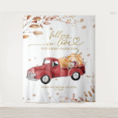 Verliefd worden op Baby shower achtergrond Wandkleed (Voorkant)