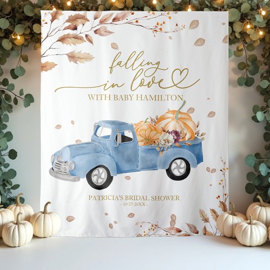 Verliefd worden op Baby shower achtergrond Wandkleed