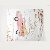 Verliefd worden op Baby shower achtergrond Wandkleed (Voorkant (horizontaal))