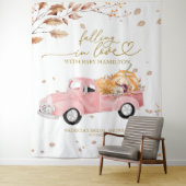 Verliefd worden op Baby shower achtergrond Wandkleed (In situ)