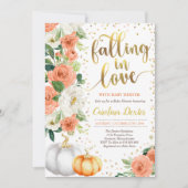 Verliefd worden op Baby shower Invitation Oranje G Kaart (Voorkant)