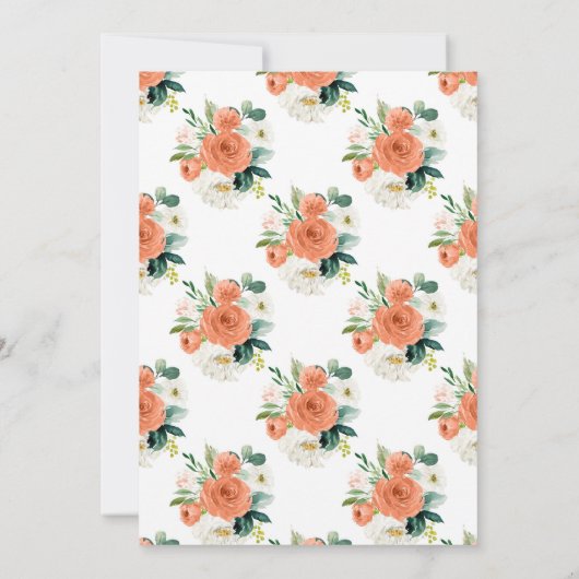 Verliefd worden op Baby shower Invitation Oranje G Kaart (Achterkant)