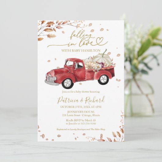 Verliefd worden op Baby shower Kaart (Staand voorkant)