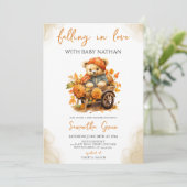 Verliefd worden op Beer Baby shower Kaart (Staand voorkant)