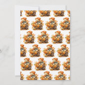 Verliefd worden op Beer Baby shower Kaart (Achterkant)