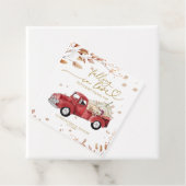 Verliefd worden op Herfst Baby shower Bedankjes Labels (In situ)