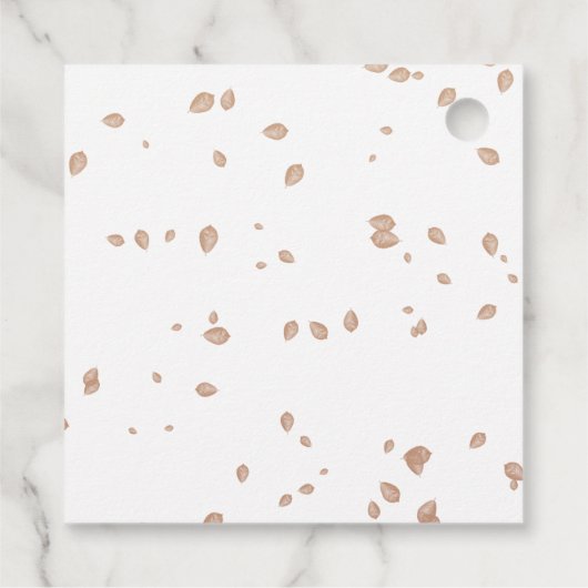 Verliefd worden op Herfst Baby shower Bedankjes Labels (Achterkant)