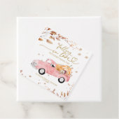 Verliefd worden op Herfst Baby shower Bedankjes Labels (In situ)