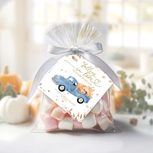 Verliefd worden op Herfst Baby shower Bedankjes Labels