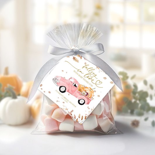 Verliefd worden op Herfst Baby shower Bedankjes Labels