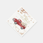 Verliefd worden op Herfst Baby shower Servet (Hoek)