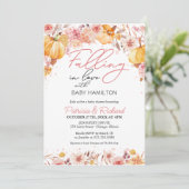 Verliefd worden op het Baby shower van de herfst Kaart (Staand voorkant)