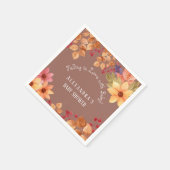 Verliefd worden op het Baby shower van de herfst Servet (Hoek)